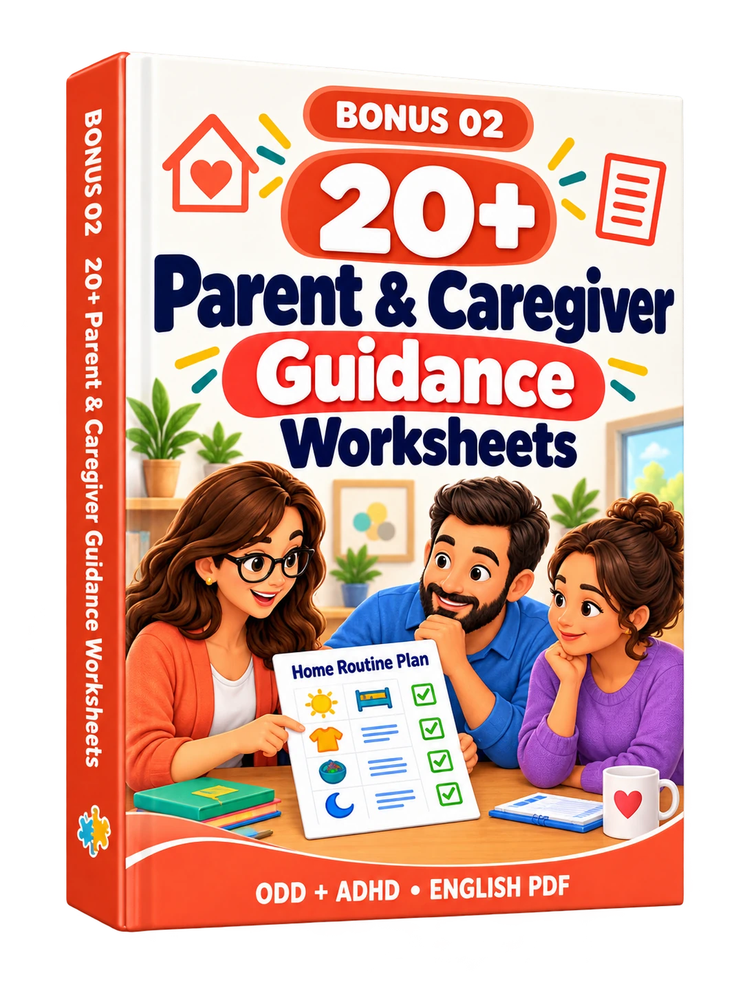 Bonus 2 product mockup: 20+ Parent & Caregiver Guidance Worksheets